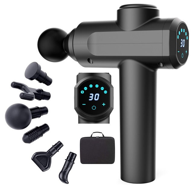 Fascia gun professional grade fitness massager with 6 massage heads for deep muscle tissue massage - Korvel