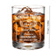 Transparent whiskey glass round straight mouth glass household wine glass beer cup bar tumbler kitchen utensil Trump print glass - Korvel