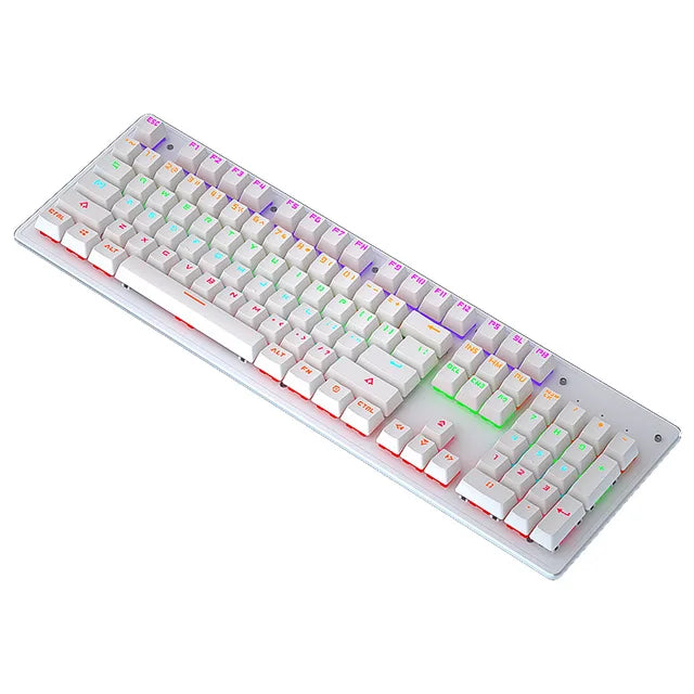 Cracked K880 Hot Swappable Mechanical Keyboard, Esports Game, Green Axis Office Computer Keyboard, Wired Mechanical Keyboard - Korvel