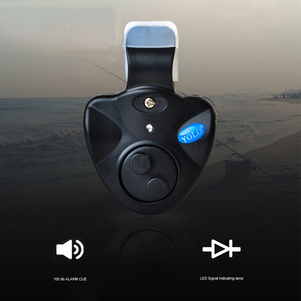 40g Electronic LED Fishing Bite Alarm - Black