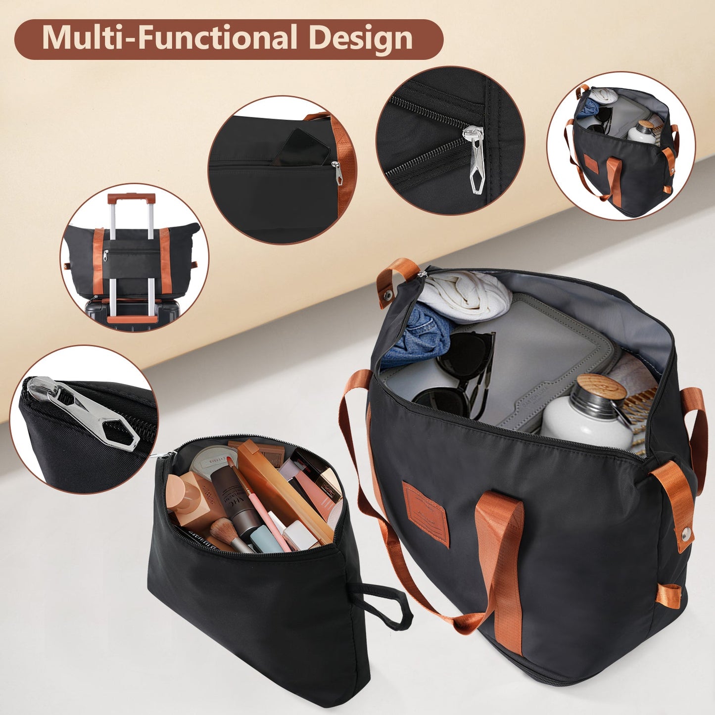Premium 6-Piece Expandable Hard Shell Luggage Set