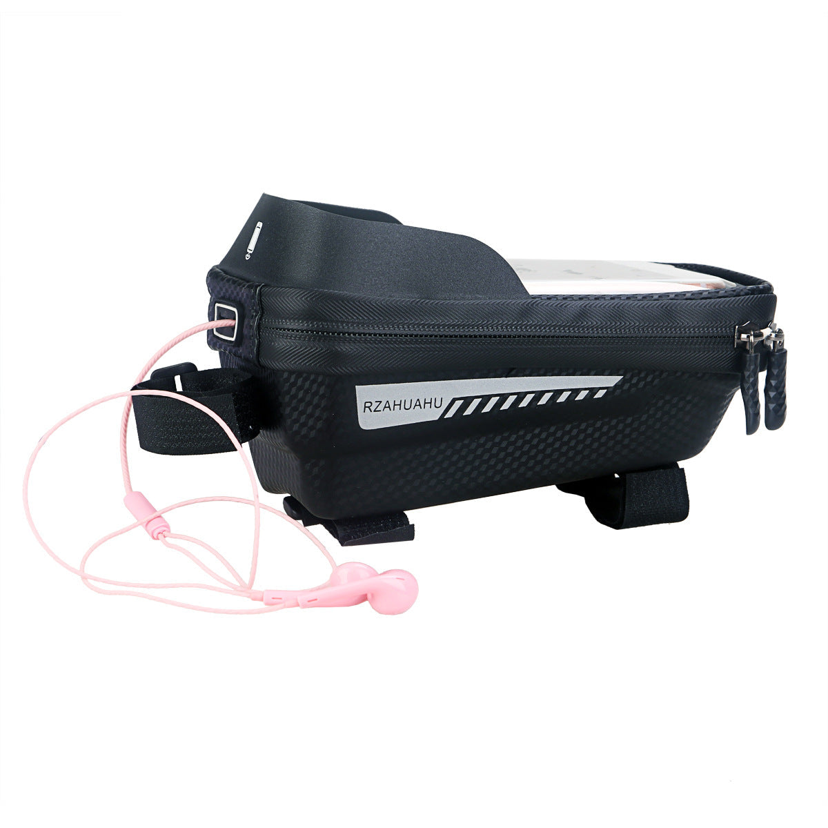 Hard Shell Bicycle Bag Front Beam Bag Mountain Bike Mobile Phone Touch Screen Upper Tube Bag Saddle Bag Riding Equipment - Korvel