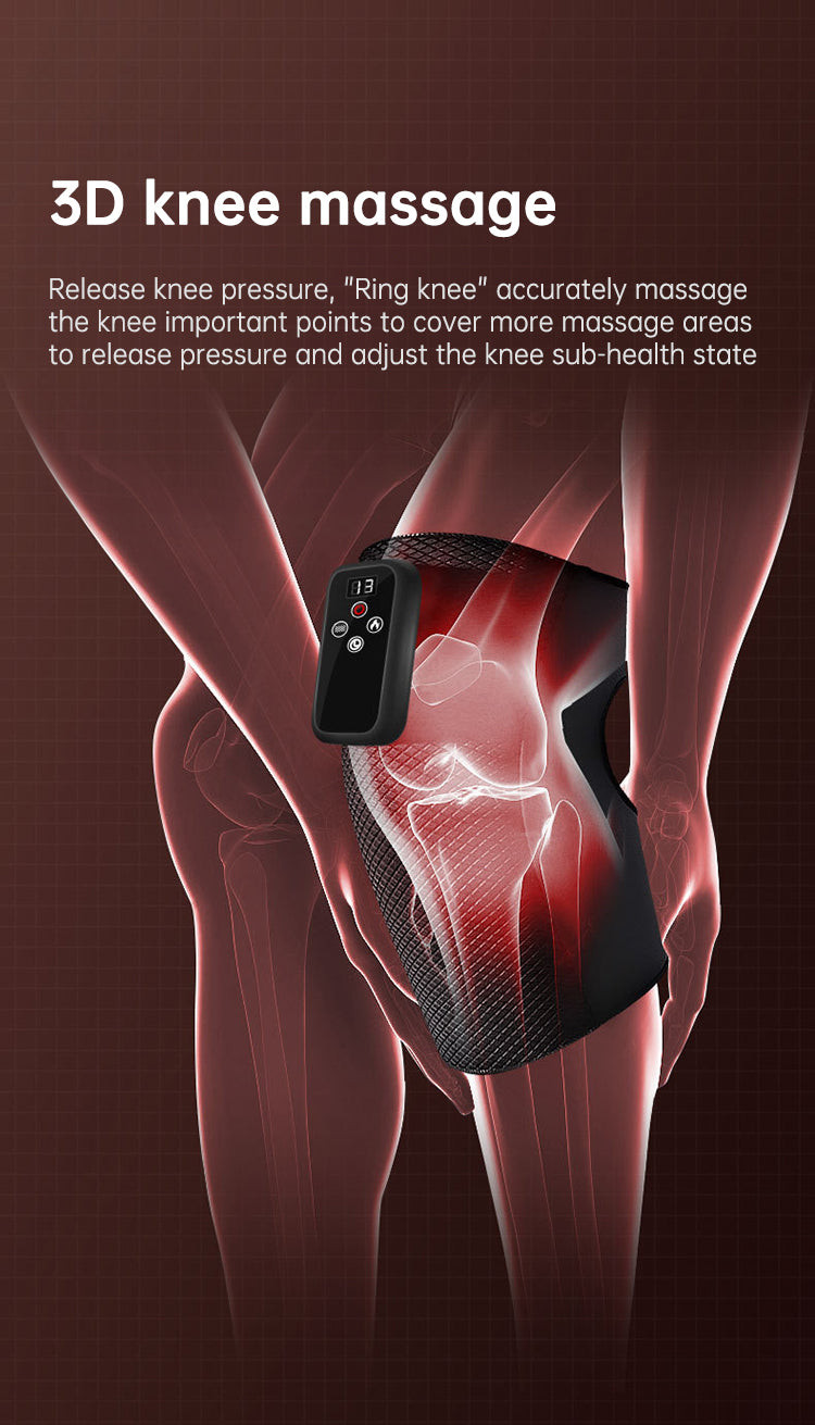 Electric heating knee massage instrument, vibration moxibustion, shoulder and elbow joint pain, hot compress knee massager for old cold legs - Korvel