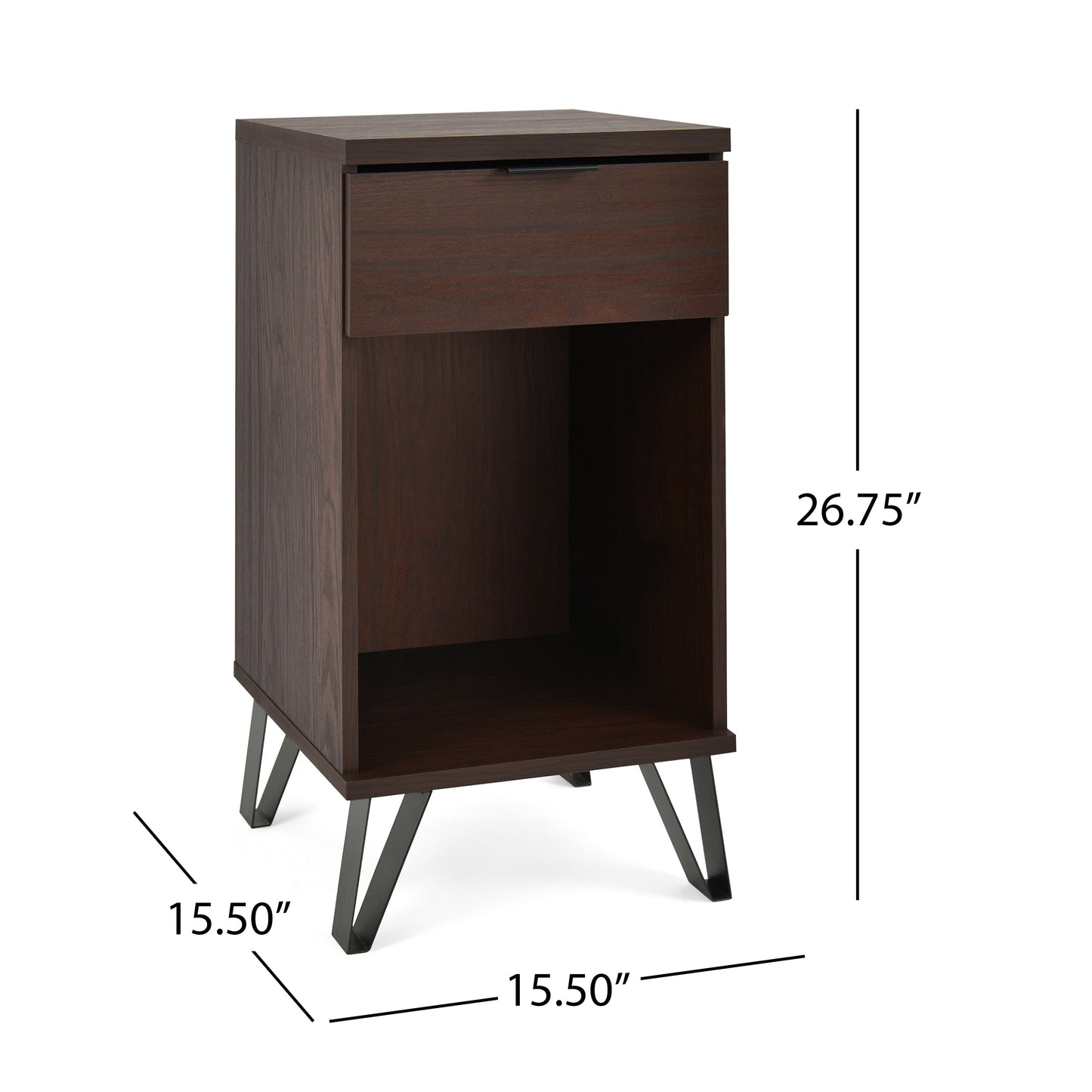 1 DRAWER TALL END TABLE - Korvel