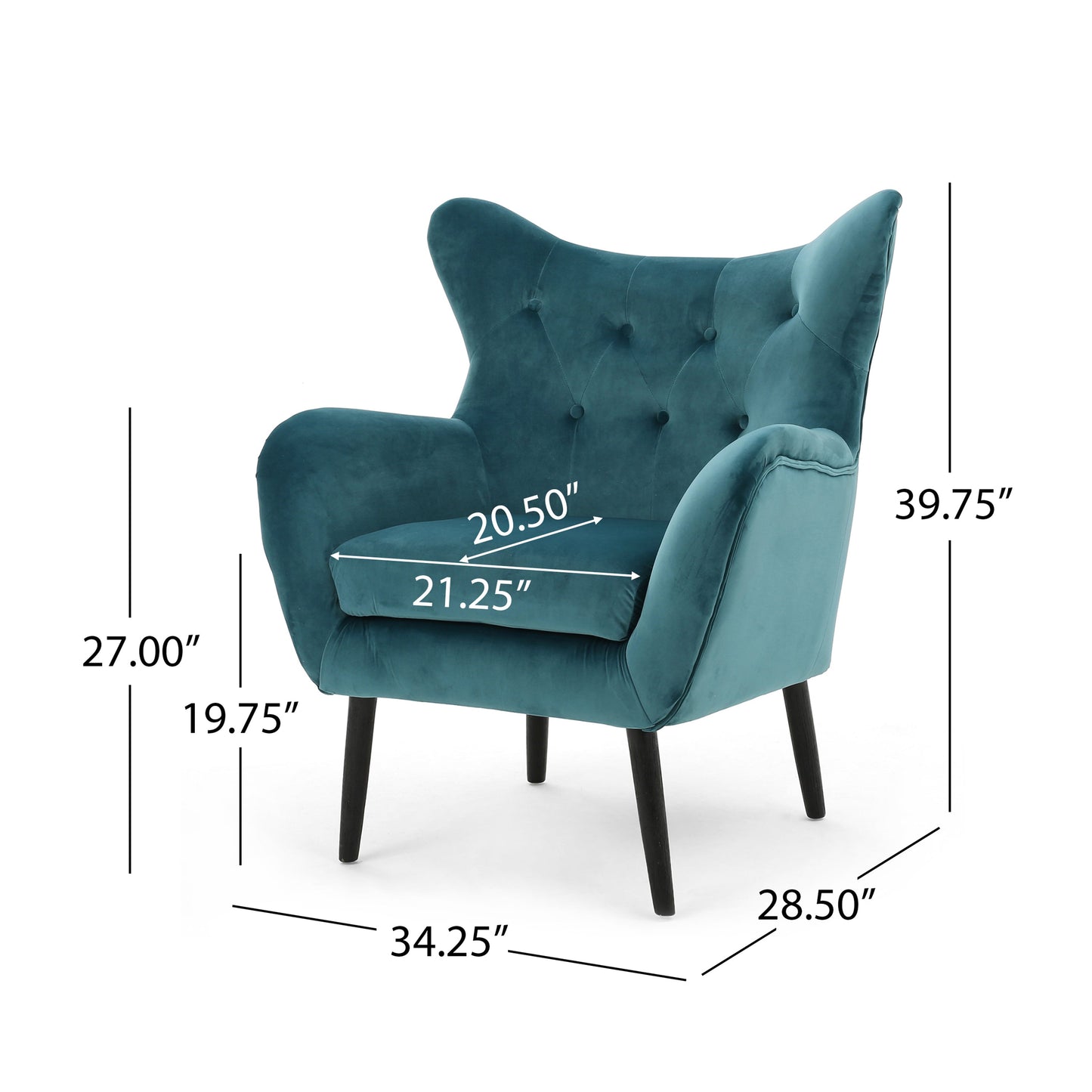 Elegant Teal Armchair for Stylish Living Spaces