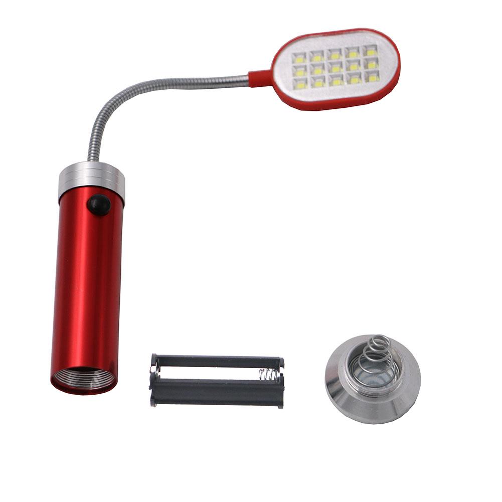 LED Handheld Flashlight with Magnetic Base and 15 LEDs