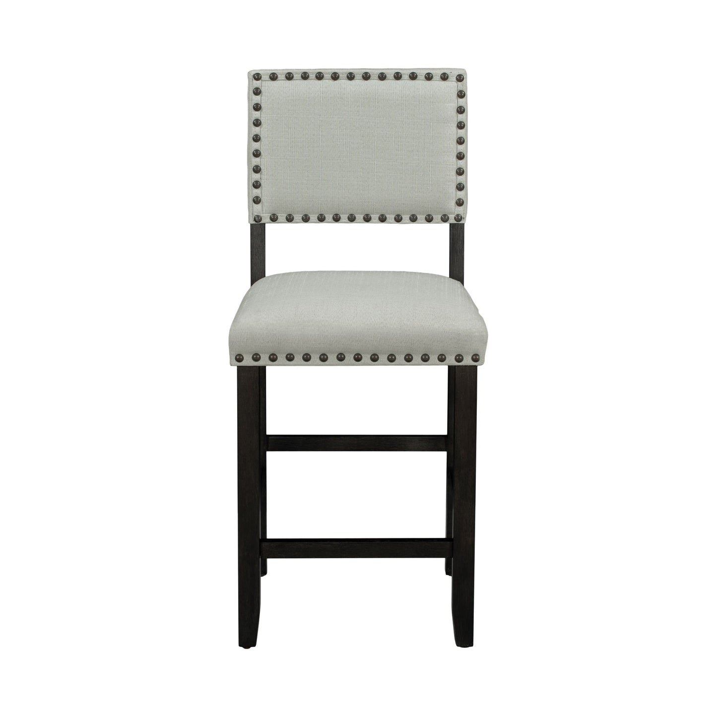 Conjunto de Comedor de Altura de Mostrador TREXM de 5 Piezas en Espresso y Beige