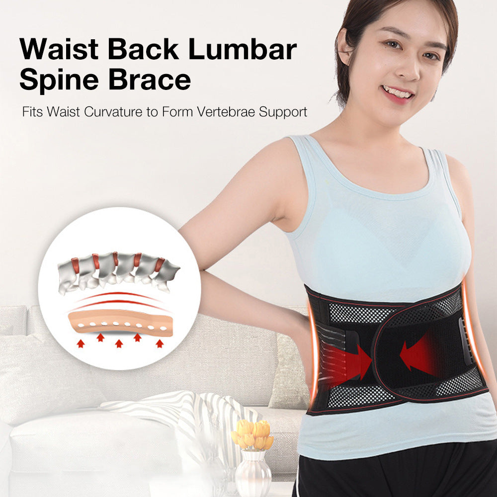 Summer Waist Support Breathable Waist Belt Lumbar Muscle Strain Lumbar Protrusion Fixed Light Belt - Korvel