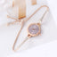 Elegant Girls' Bracelet Watch with Diamond Inlay