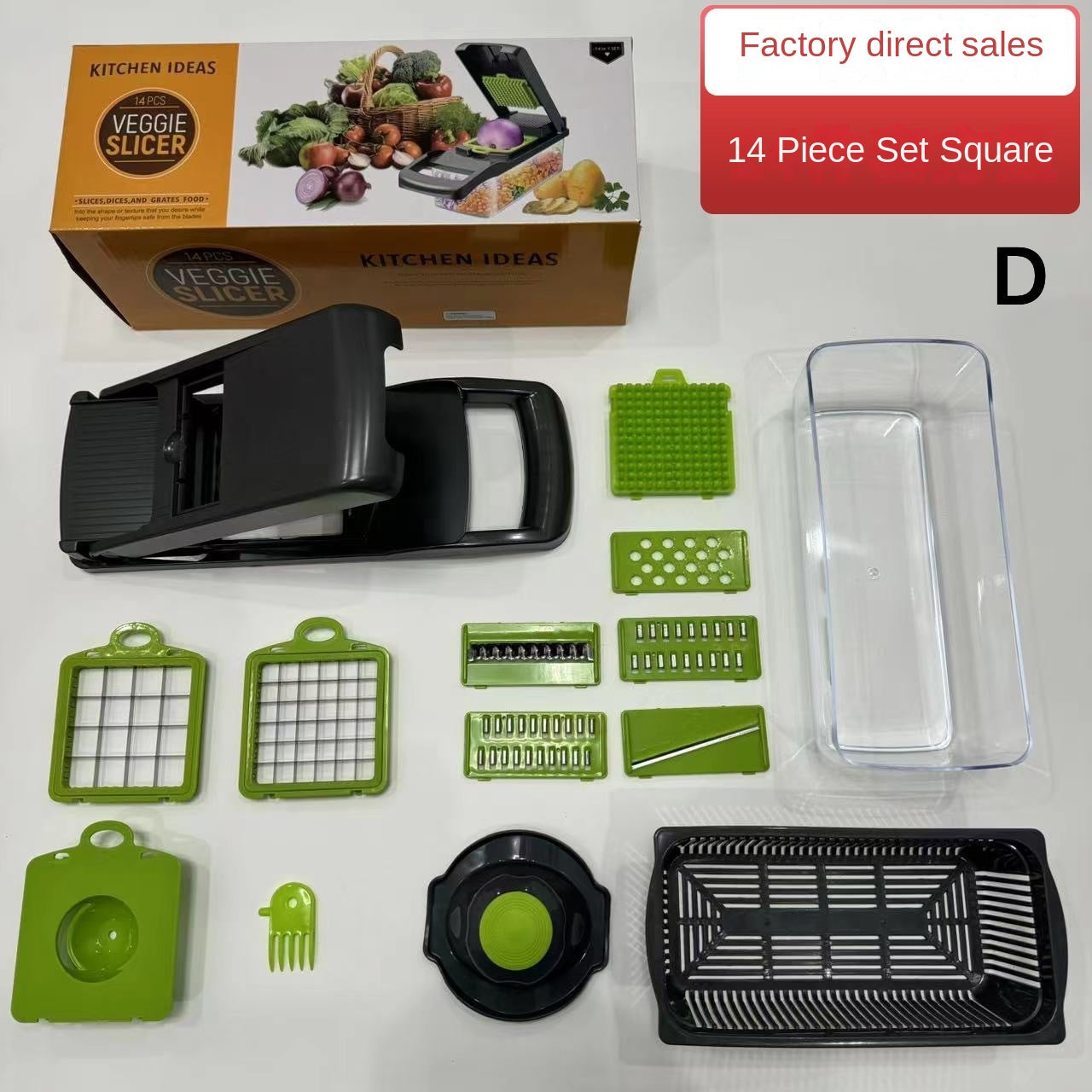 Multifunctional Vegetable Chopper Kitchen Dicer Grater Shredder Set Vegetable Cutter - Korvel