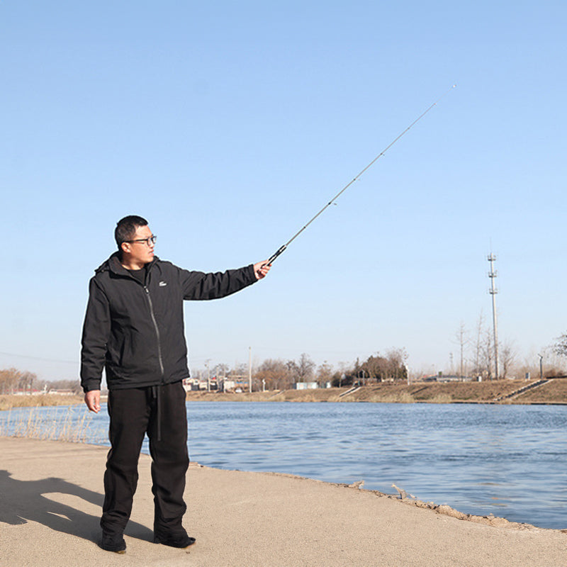 Portable Ultra-Short Carbon Fiber Telescopic Fishing Rod