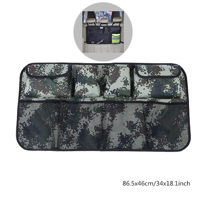 Premium Car Rear Seat Back Storage Bag Organizer