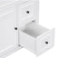 30" Bathroom Vanity with Sink Top, Bathroom Vanity Cabinet with Door and Two Drawers, Solid Wood Frame, One Package, White - Korvel