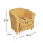 Cortina Fabric Club Chair - Korvel