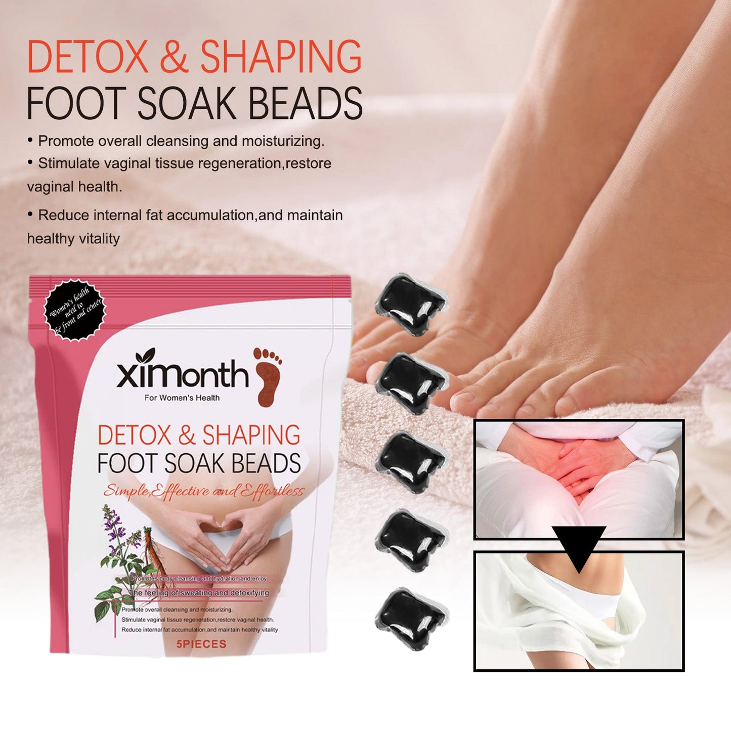 Perles de Bain pour Pieds Premium pour un Soin Rafraîchissant des Pieds