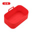 Air fryer thickened silicone pad barbecue plates ovens microwave ovens insulation rectangular trays - Korvel