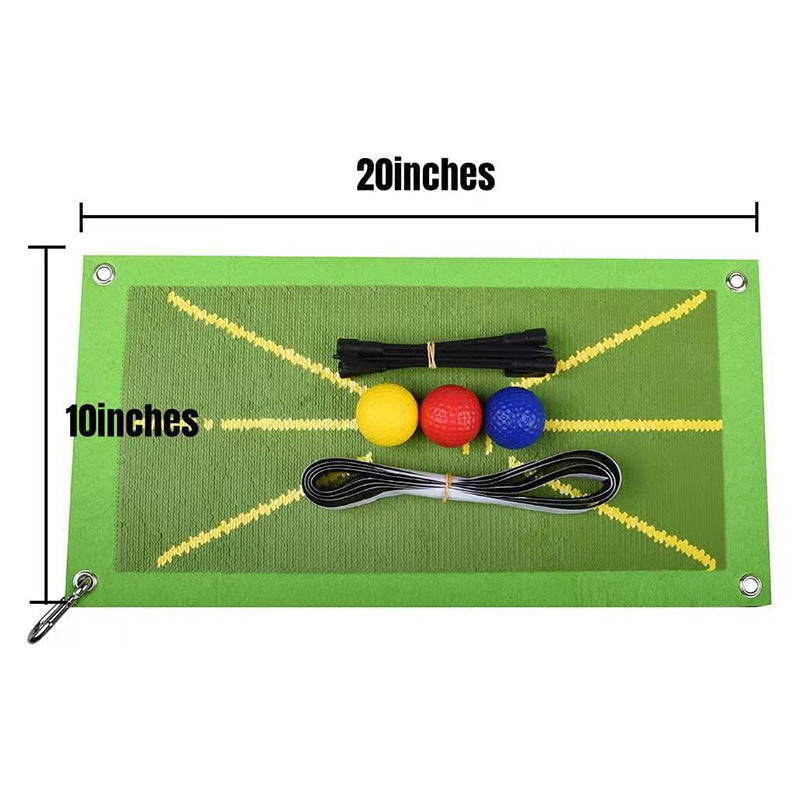 Golf Training Mat Golf Batting Mat New Swing Track Mat Golf Swing Practice Mat Trace Directional Mat - Korvel