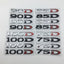 Premium Metal Tail Label Sticker for Tesla Models