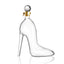High Heel Design Sparkling Wine Glass Bottle