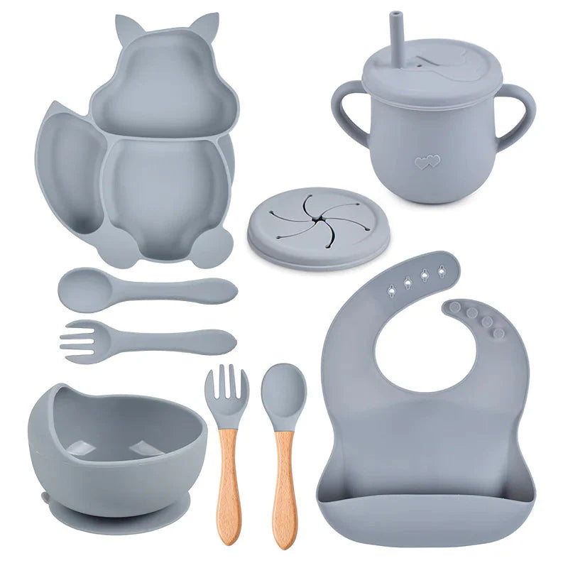 Premium Baby Silicone Feeding Set for Easy Mealtime