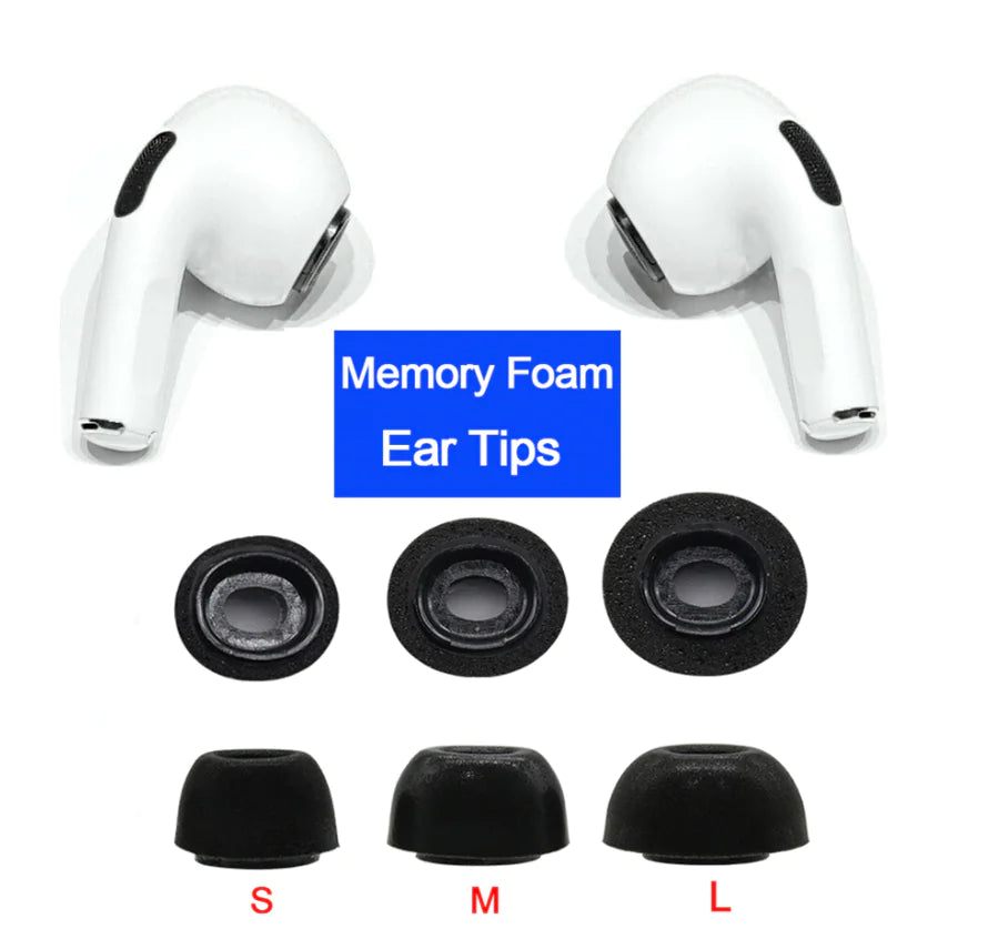 Embouts en mousse à mémoire de forme premium pour Apple AirPods Pro - 3 paires