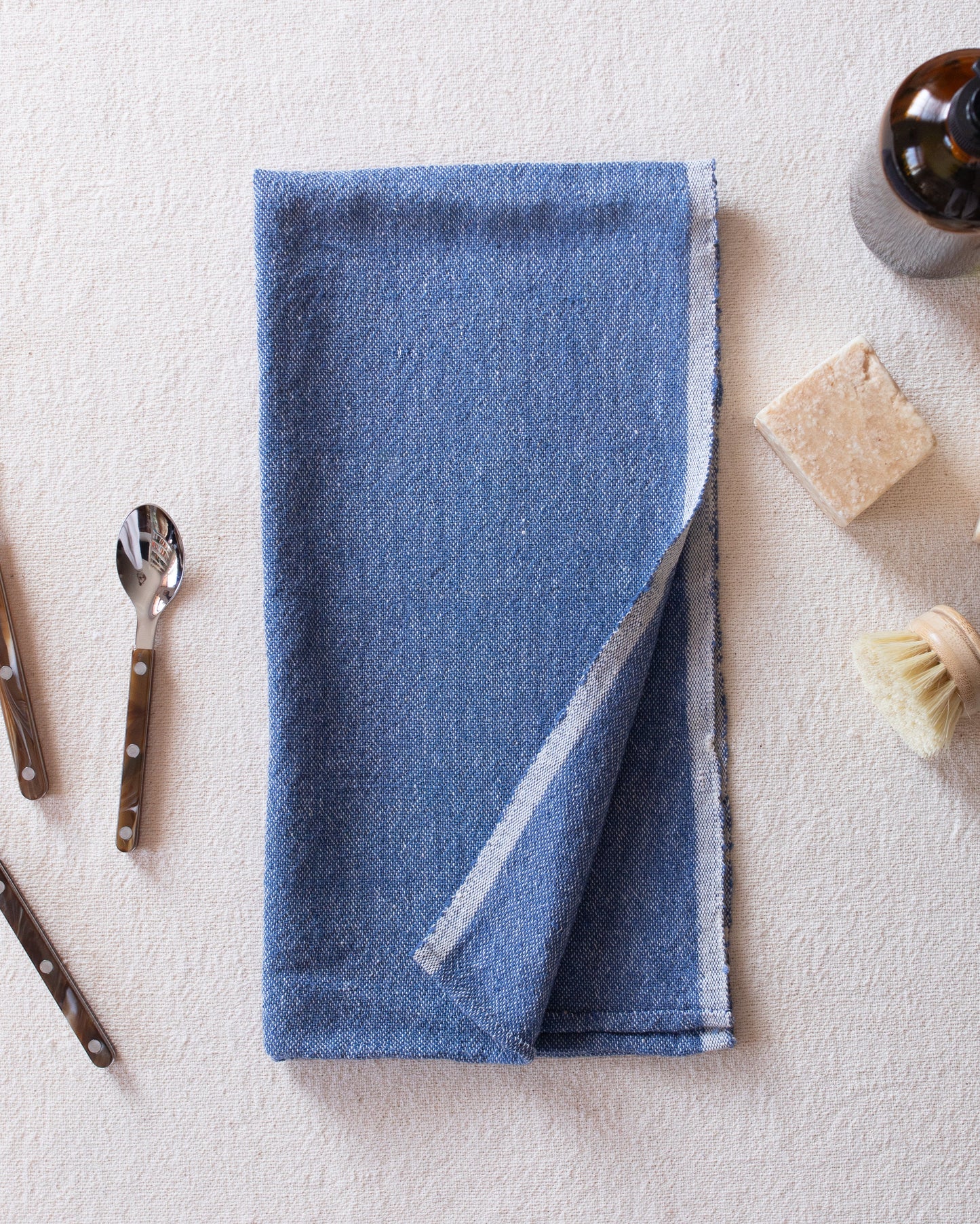 Eco-Friendly Chambray Hand Towel - Versatile & Stylish - Korvel