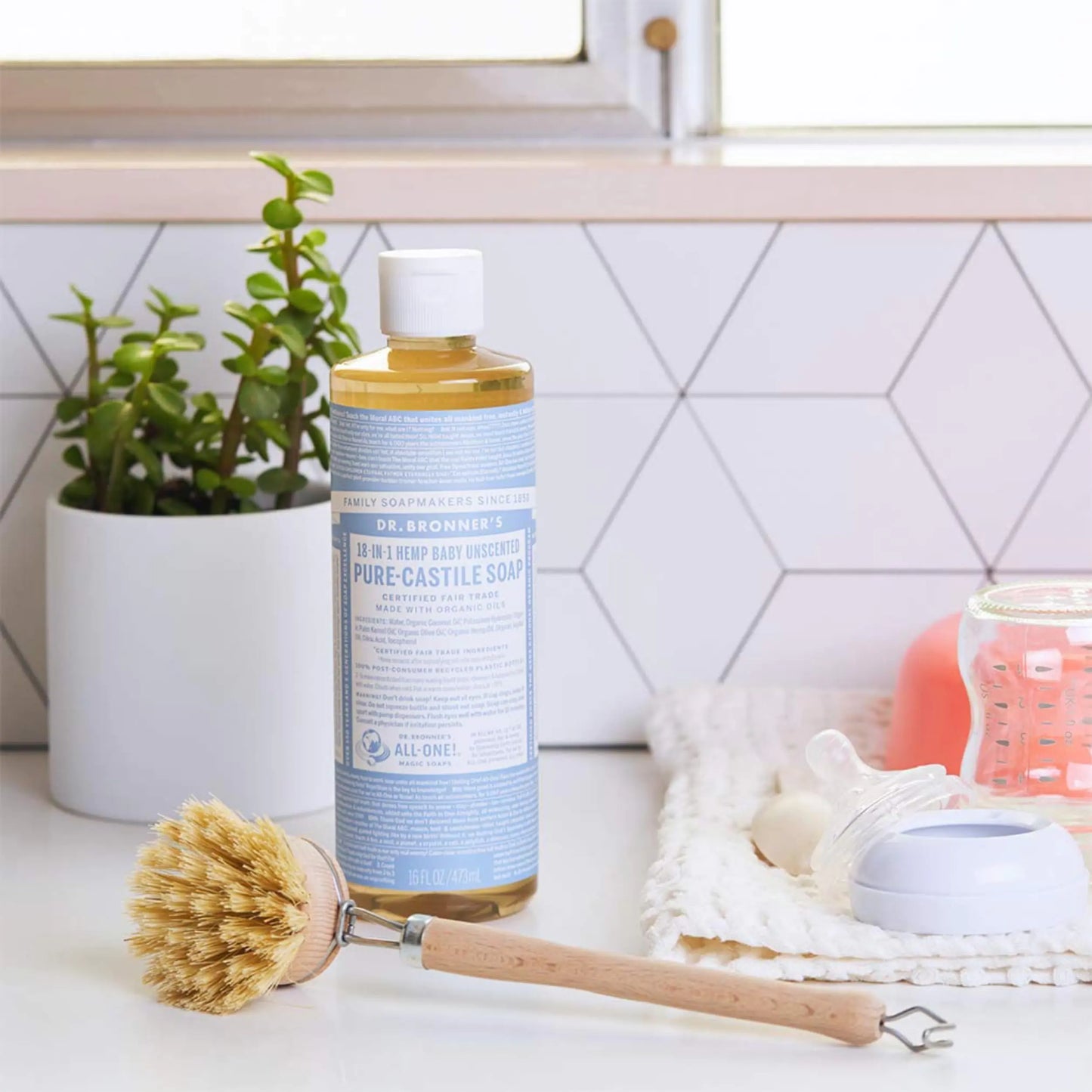 Savon liquide Pure-Castile Dr. Bronner - Bébé sans parfum, 16 onces
