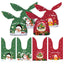 KOCOVIMI 100Pcs Sacs de Noël - Designs de Oreilles de Lapin Mignonnes