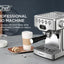 Máquina de Espresso Geek Chef de 20 Bares con Espumador de Leche - Acero Inoxidable