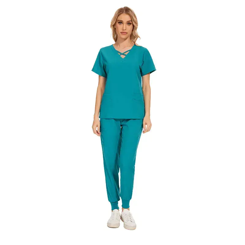 Slim Fit Women's Stretch Scrub Set for Medical Professionals