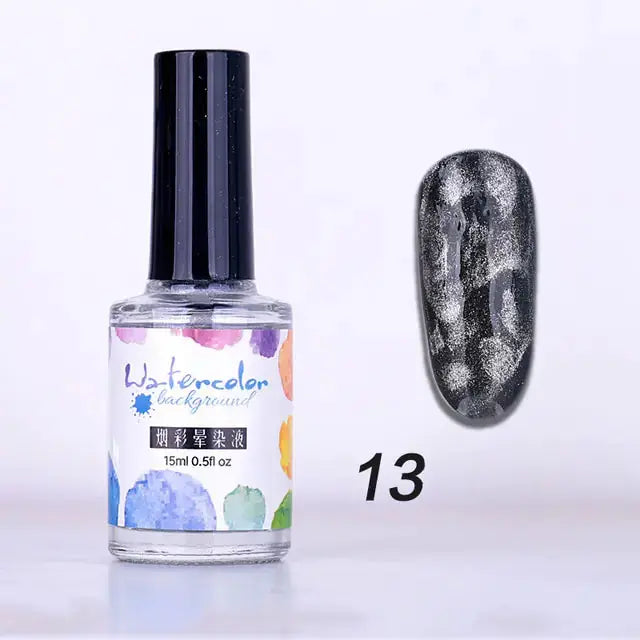 Encre à Ongles Aquarelle pour Designs Artistiques