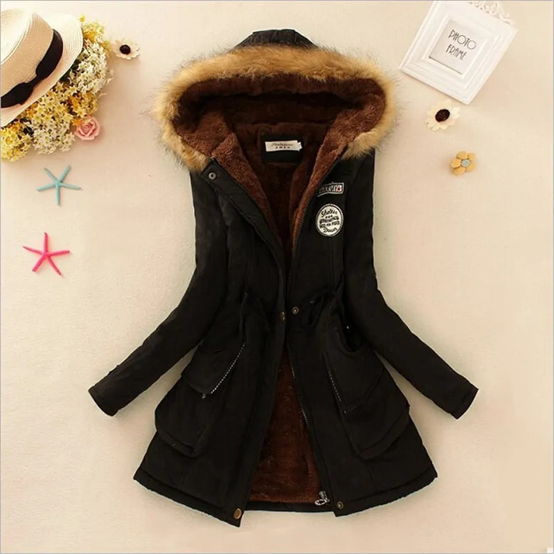 Abrigo de Invierno Estilo Preppy para Mujer