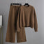 Ensemble de Pantalons Amples Tricotés Chic pour Femmes