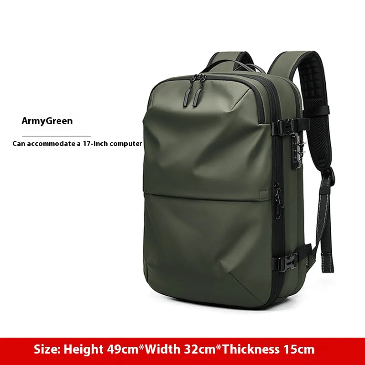 Mochila de Viaje Expandible de Gran Capacidad