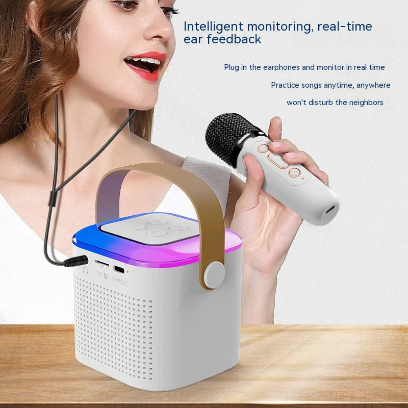 Machine de karaoké Bluetooth premium avec microphones doubles