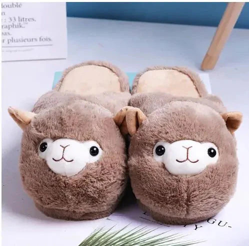 Chaussons en Alpaga Fluffy Luxueux