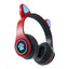 Wireless Bluetooth Cat Ears Headphones with LED Lights