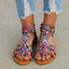 Sandalias de Cuero Casual para Mujer con Soporte Arqueado