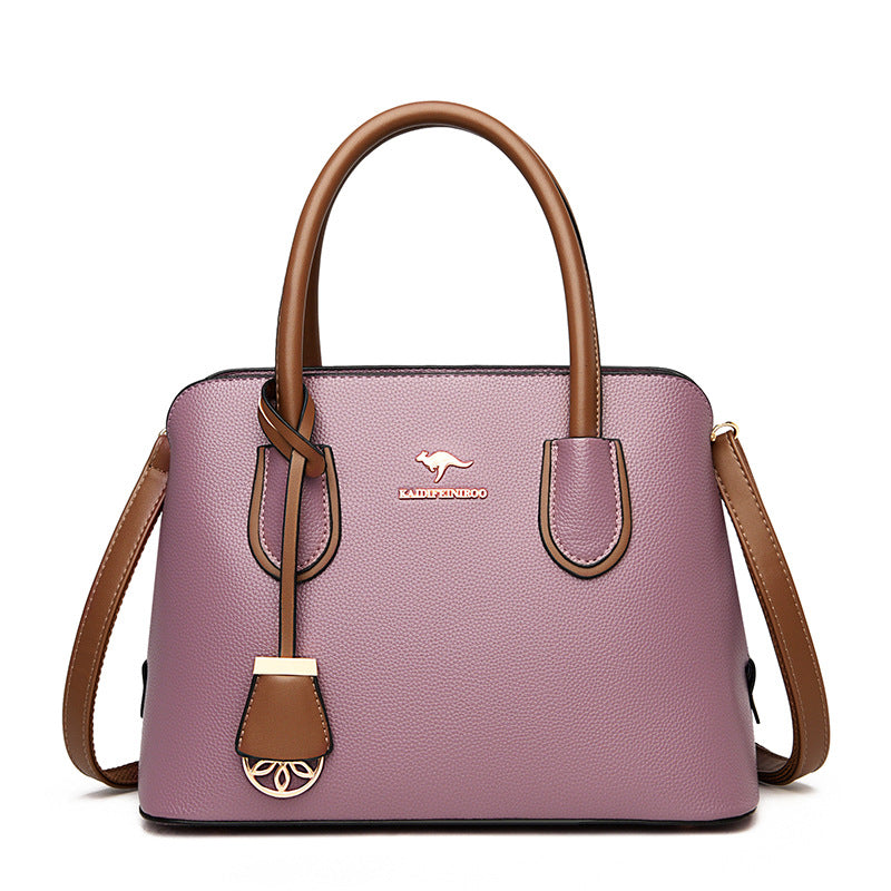 Elegante bolso de mano tipo cubo de gran capacidad para mujeres