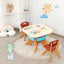 Gbruno Kids Activity Table & Chair Set with Storage - Coffee