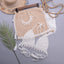 Ensemble de bikini à franges en crochet avec jupe de plage