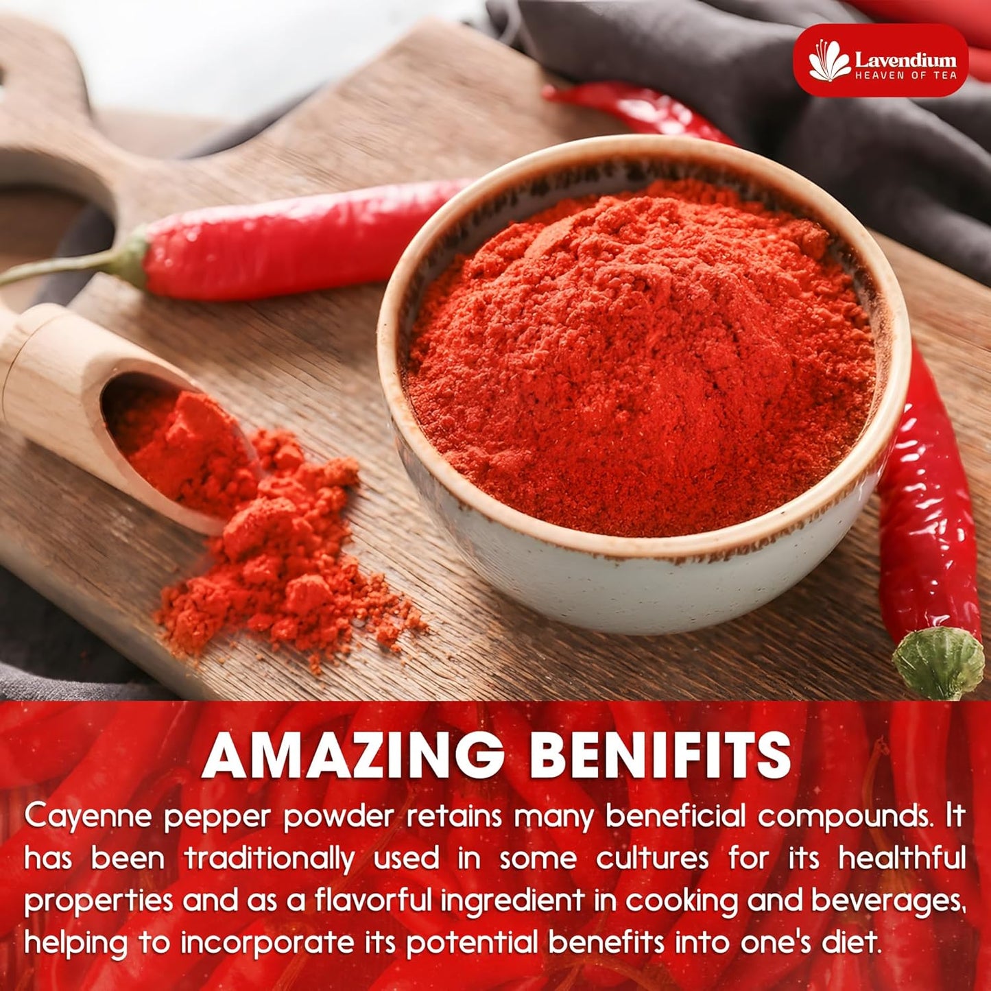 Premium Cayenne Pepper Powder - Pure Ground Red Pepper