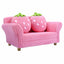 Kids Strawberry Armrest Chair Sofa with 2 Cute Pillows - Pink