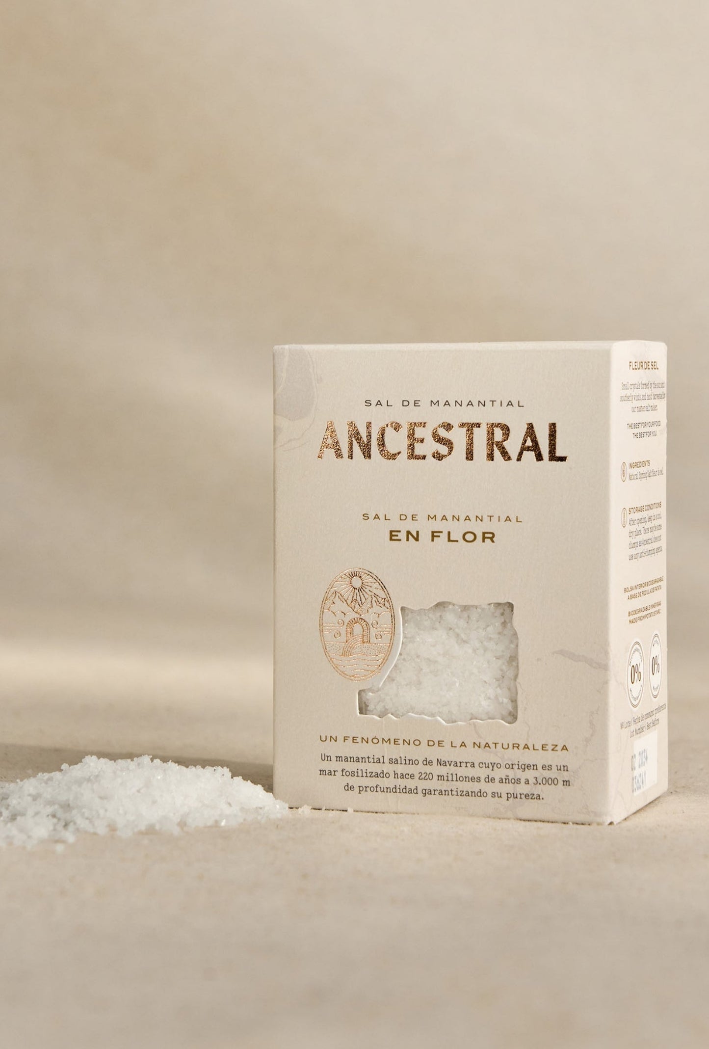 Sal de Primavera Natural, Fleur de Sel - Sazonador Gourmet Premium