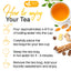 Té de hojas sueltas antiinflamatorio, 100 % natural, con jengibre, cúrcuma, menta, pimienta negra y canela. 