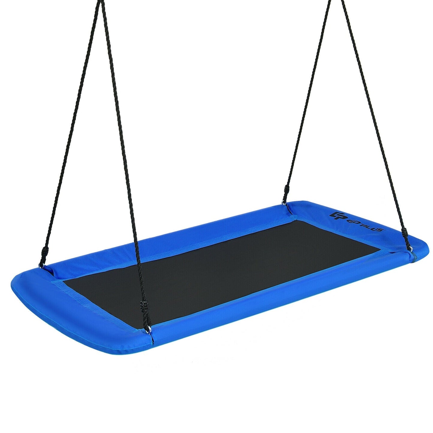 Columpio de Plataforma Azul de 60 Pulgadas con Correas de Suspensión