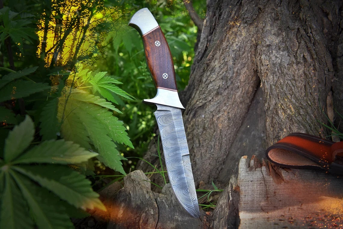 Premium Handmade Damascus Steel Hunting Knife - Korvel