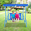 Outdoor Kids Patio Swing Bench with Canopy for 2
