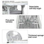 3-in-1 Convertible Baby High Chair with Lockable Wheels - Gray