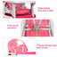 3-in-1 Convertible Baby High Chair - Pink
